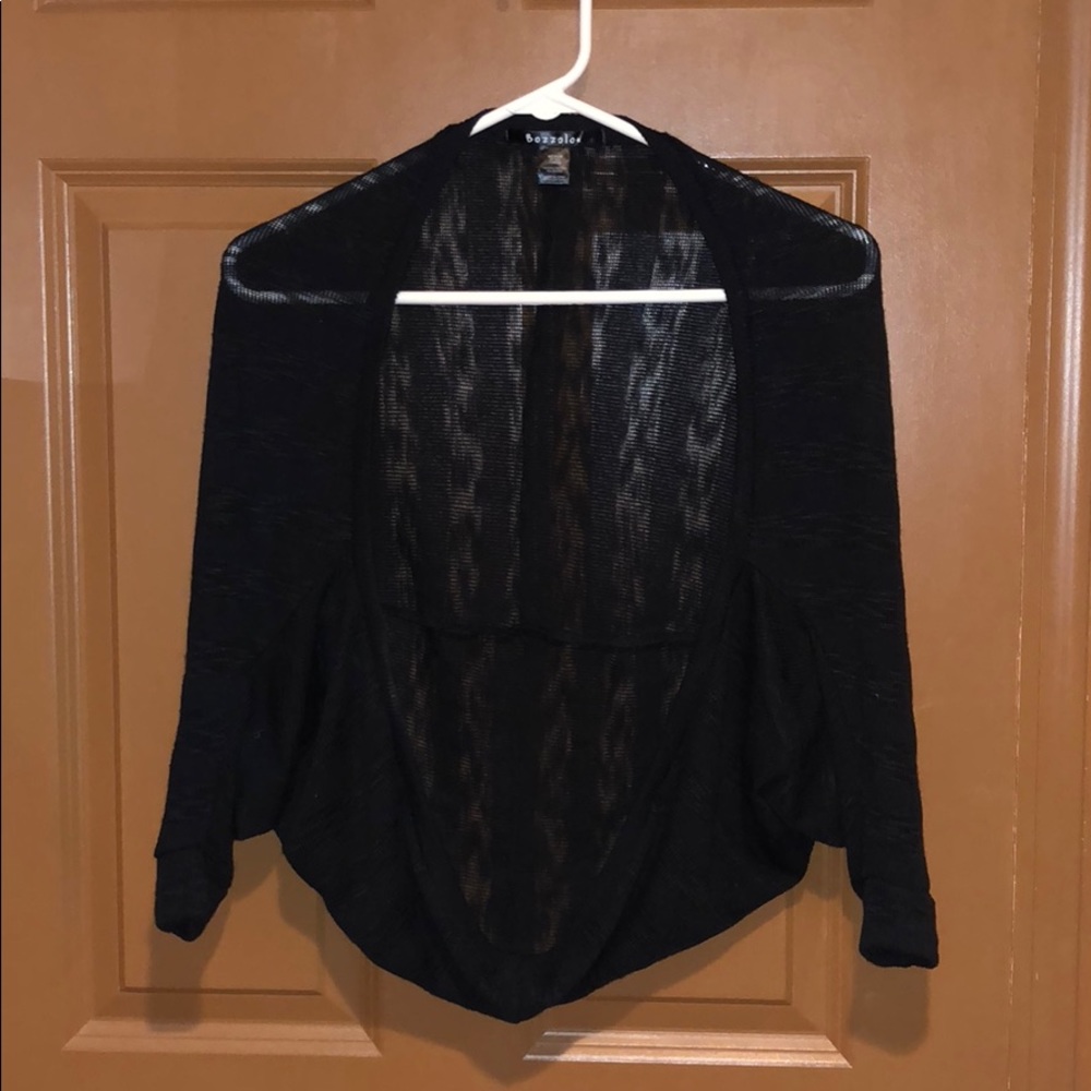 Sheer Black Cardigan